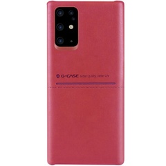 Кожаная накладка G-Case Cardcool Series для Samsung Galaxy S20+ Красный