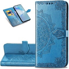 Кожаный чехол (книжка) Art Case с визитницей для Samsung Galaxy M51 Синий