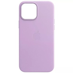 Кожаный чехол Leather Case (AA Plus) with MagSafe для Apple iPhone 13 (6.1") Elegant purple