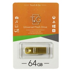 Флеш-драйв USB Flash Drive T&G 117 Metal Series 64GB, Золотой