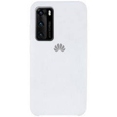 Чехол Silicone Cover (AAA) для Huawei P40, Белый / White