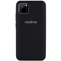Чехол Silicone Cover Full Protective (AA) для Realme C11 Черный / Black
