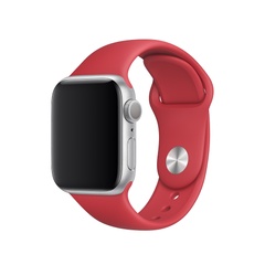 Силиконовый ремешок для Apple watch 38mm/40mm/41mm Красный / Red