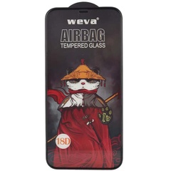 Защитное 2.5D стекло Weva AirBag (тех.пак) для Apple iPhone 12 Pro / 12 (6.1") Черный