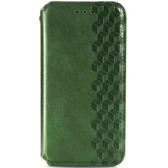 Кожаный чехол книжка GETMAN Cubic (PU) для Xiaomi Mi 10 Ultra, Зеленый