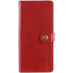 Шкіряний чохол книжка GETMAN Gallant (PU) для Xiaomi Redmi Note 13 4G, Червоний