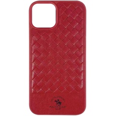 Кожаный чехол Polo Santa Barbara для Apple iPhone 13 (6.1") Red