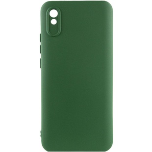 Чохол Silicone Cover Lakshmi Full Camera (A) для Xiaomi Redmi 9A, Зелений / Dark Green