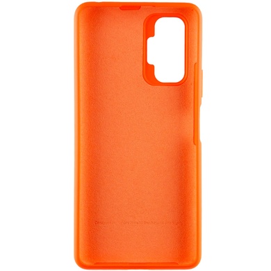 Чехол Silicone Cover Full Protective (AA) для Xiaomi Redmi Note 10 Pro / 10 Pro Max Оранжевый / Neon Orange