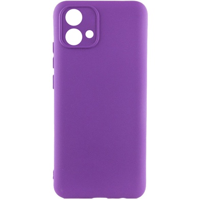 Чохол Silicone Cover Lakshmi Full Camera (AA) для Motorola Moto G84, Фіолетовий / Purple