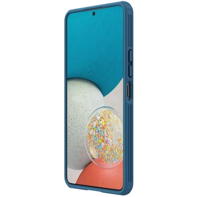 Карбоновая накладка Nillkin CamShield Pro для Samsung Galaxy A53 5G Синий / Blue