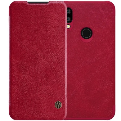 Кожаный чехол (книжка) Nillkin Qin Series для Xiaomi Redmi 7, Красный