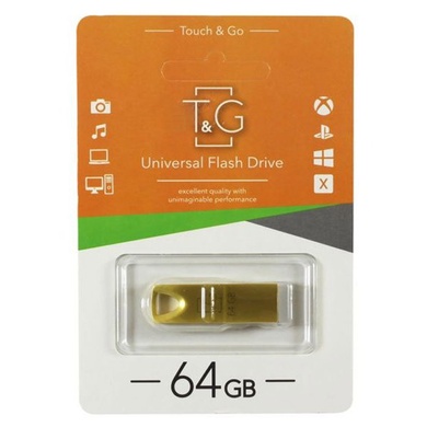 Флеш-драйв USB Flash Drive T&G 117 Metal Series 64GB Черный