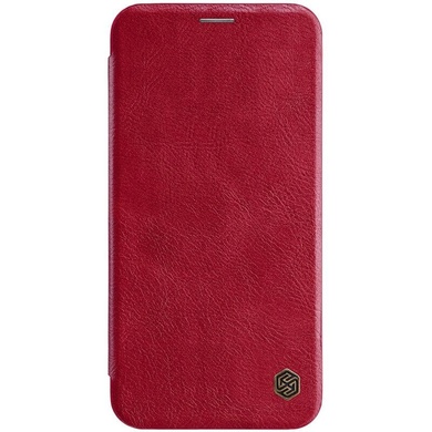 Кожаный чехол (книжка) Nillkin Qin Series для Apple iPhone XS Max (6.5"), Красный