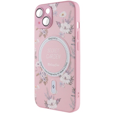 TPU+PC чехол Secret Garden with MagSafe для Apple iPhone 13 (6.1") Pink