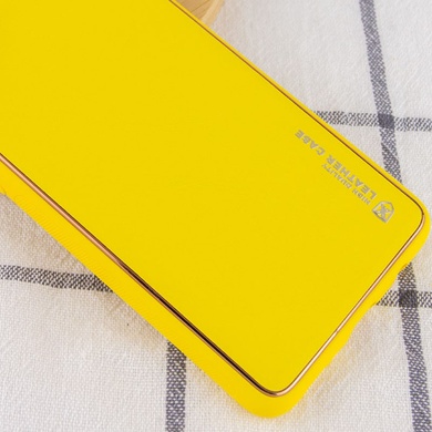Кожаный чехол Xshield для Samsung Galaxy A50 (A505F) / A50s / A30s Желтый / Yellow