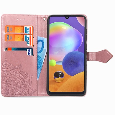 Кожаный чехол (книжка) Art Case с визитницей для Samsung Galaxy A32 4G Розовый