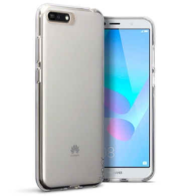 TPU чехол iPaky Clear Series (+стекло) для Huawei Y6 (2018), Бесцветный (прозрачный)