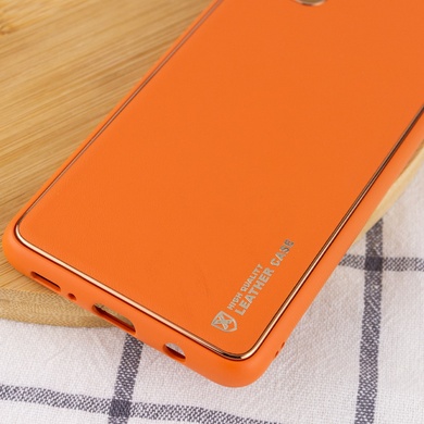Шкіряний чохол Xshield для Xiaomi Redmi Note 11 (Global) / Note 11S, Помаранчевий / Apricot
