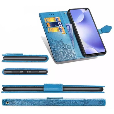 Кожаный чехол (книжка) Art Case с визитницей для Xiaomi Redmi K30 / Poco X2 Синий