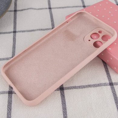 Чехол Silicone Case Full Camera Protective (AA) NO LOGO для Apple iPhone 12 Pro Max (6.7") Розовый / Pink Sand