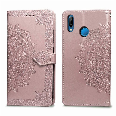 Шкіряний чохол (книжка) Art Case з візитницею для Huawei P Smart+ (nova 3i), Розовый