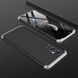 Пластикова накладка GKK LikGus 360 градусів (opp) для OnePlus 9 Pro, Черный / Серебряный