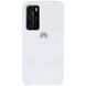 Чохол Silicone Cover (AAA) для Huawei P40, Білий / White