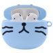 Силіконовий чохол Pretty Cats для навушників AirPods 1/2, Голубой