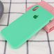 Чохол Silicone Case Full Protective (AA) для Apple iPhone X (5.8 ") / XS (5.8"), Зеленый / Spearmint