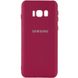 Чохол Silicone Cover My Color Full Camera (A) для Samsung G955 Galaxy S8 Plus, Бордовый / Marsala