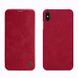 Кожаный чехол (книжка) Nillkin Qin Series для Apple iPhone XS Max (6.5"), Красный