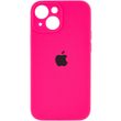 Чехол Silicone Case Full Camera Protective (AA) для Apple iPhone 14 Plus (6.7") Розовый / Barbie pink