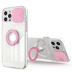 Чехол Camshield ColorRing TPU со шторкой для камеры для Apple iPhone 12 Pro (6.1") Розовый