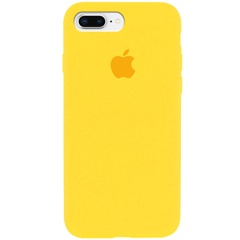 Чехол Silicone Case Full Protective (AA) для Apple iPhone 7 plus / 8 plus (5.5") Желтый / Canary Yellow