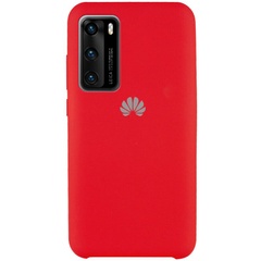 Чехол Silicone Cover (AAA) для Huawei P40, Красный / Red