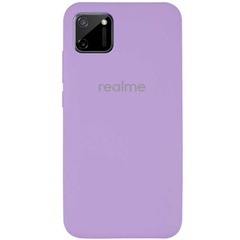 Чехол Silicone Cover Full Protective (AA) для Realme C11 Сиреневый / Lilac