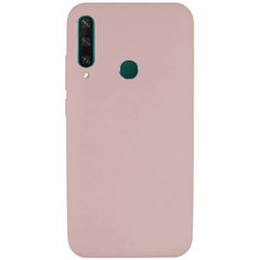 Чохол Silicone Cover Full without Logo (A) для Huawei Y6p, Рожевий / Pink Sand