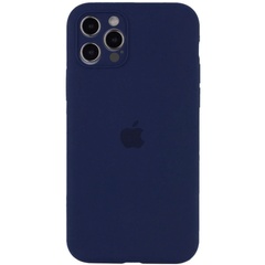 Чехол Silicone Case Full Camera Protective (AA) для Apple iPhone 13 Pro Max (6.7") Синий / Deep navy