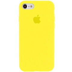 Чехол Silicone Case Full Protective (AA) для Apple iPhone 6/6s (4.7") Желтый / Neon Yellow