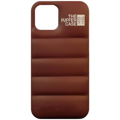 Чехол-пуховик Puffer case для Apple iPhone 13 (6.1") Коричневый