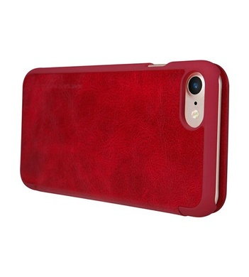 Кожаный чехол (книжка) Nillkin Qin Series для Apple iPhone 7 plus / 8 plus (5.5"), Красный