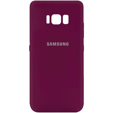 Чехол Silicone Cover My Color Full Protective (A) для Samsung G955 Galaxy S8 Plus Бордовый / Marsala