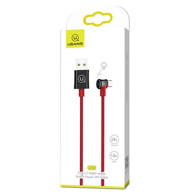Дата кабель USAMS US-SJ341 U13 USB to Type-C (1.2m) Красный