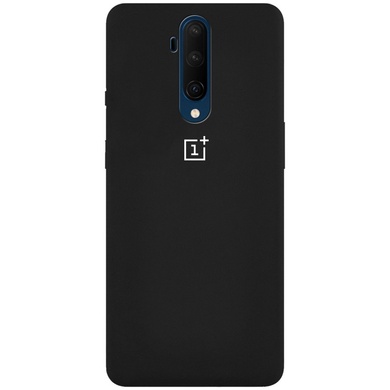 Чохол Silicone Cover Full Protective (AA) для OnePlus 7T Pro, Чорний / Black