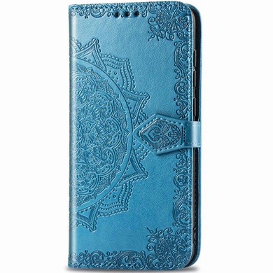 Шкіряний чохол (книга) Art Case з візитівкою для Samsung Galaxy M10, Синий