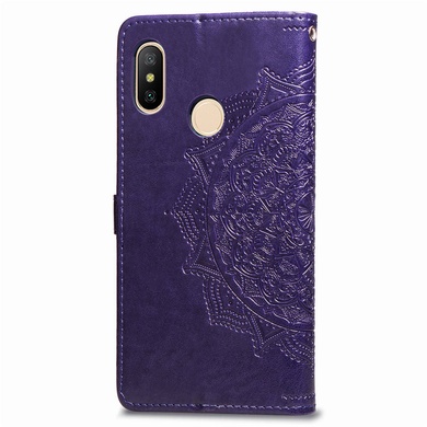 Кожаный чехол (книжка) Art Case с визитницей для Xiaomi Mi Max 3 Фиолетовый