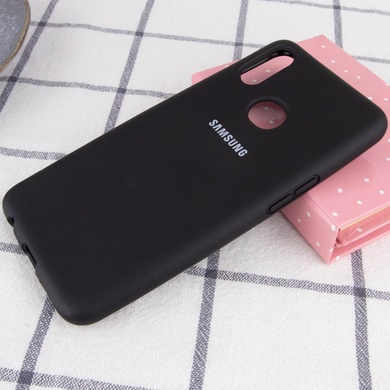 Чехол Silicone Cover Full Protective (AA) для Samsung Galaxy A10s Черный / Black