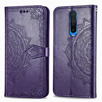 Кожаный чехол (книжка) Art Case с визитницей для Xiaomi Redmi K30 / Poco X2 Фиолетовый