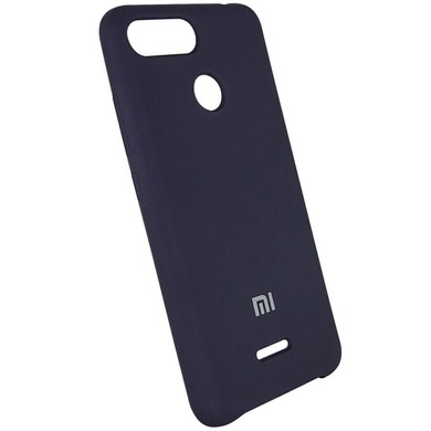 Чехол Silicone Cover (AA) для Xiaomi Redmi 6, Синий / Midnight Blue